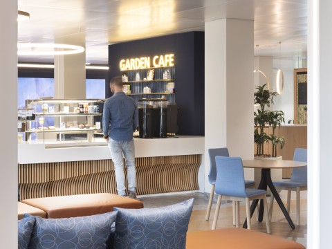 Balie restaurant Philips Amsterdam